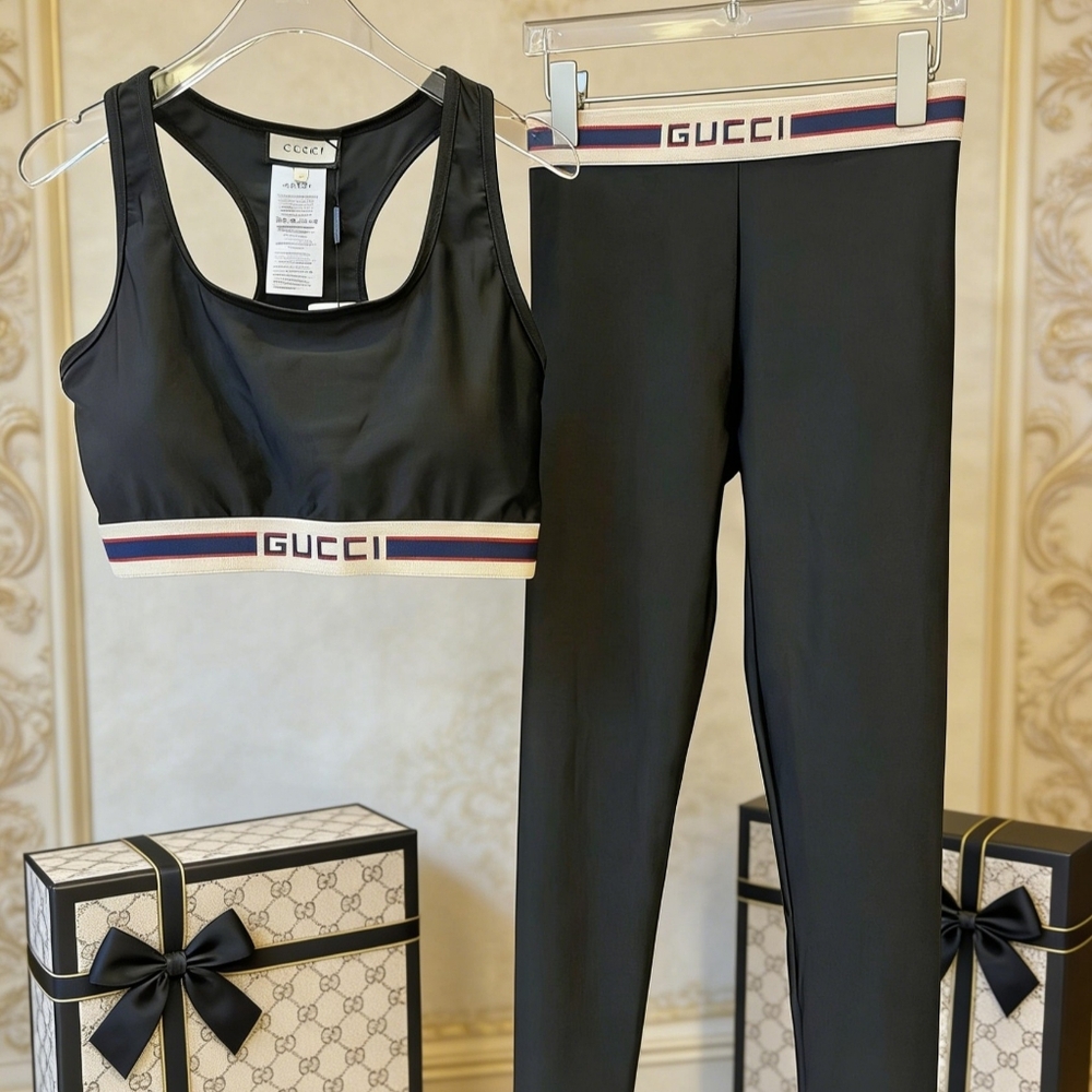 Gucci Logo Band Two Piece Swim Set